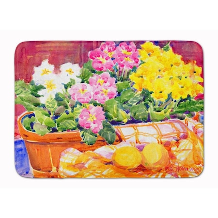 Carolines Treasures Flower Primroses Machine Washable Memory Foam Mat 6061RUG